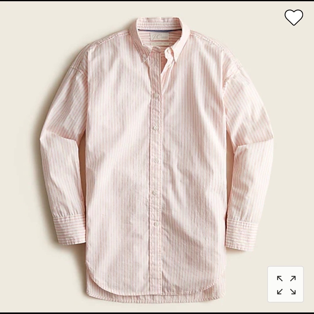 J.crew relaxed fit washed cotton poplin shirt